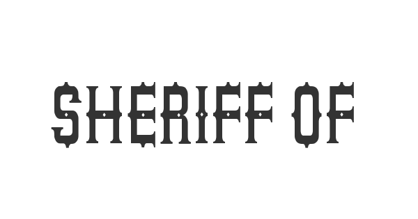 Sheriff of South St font thumb